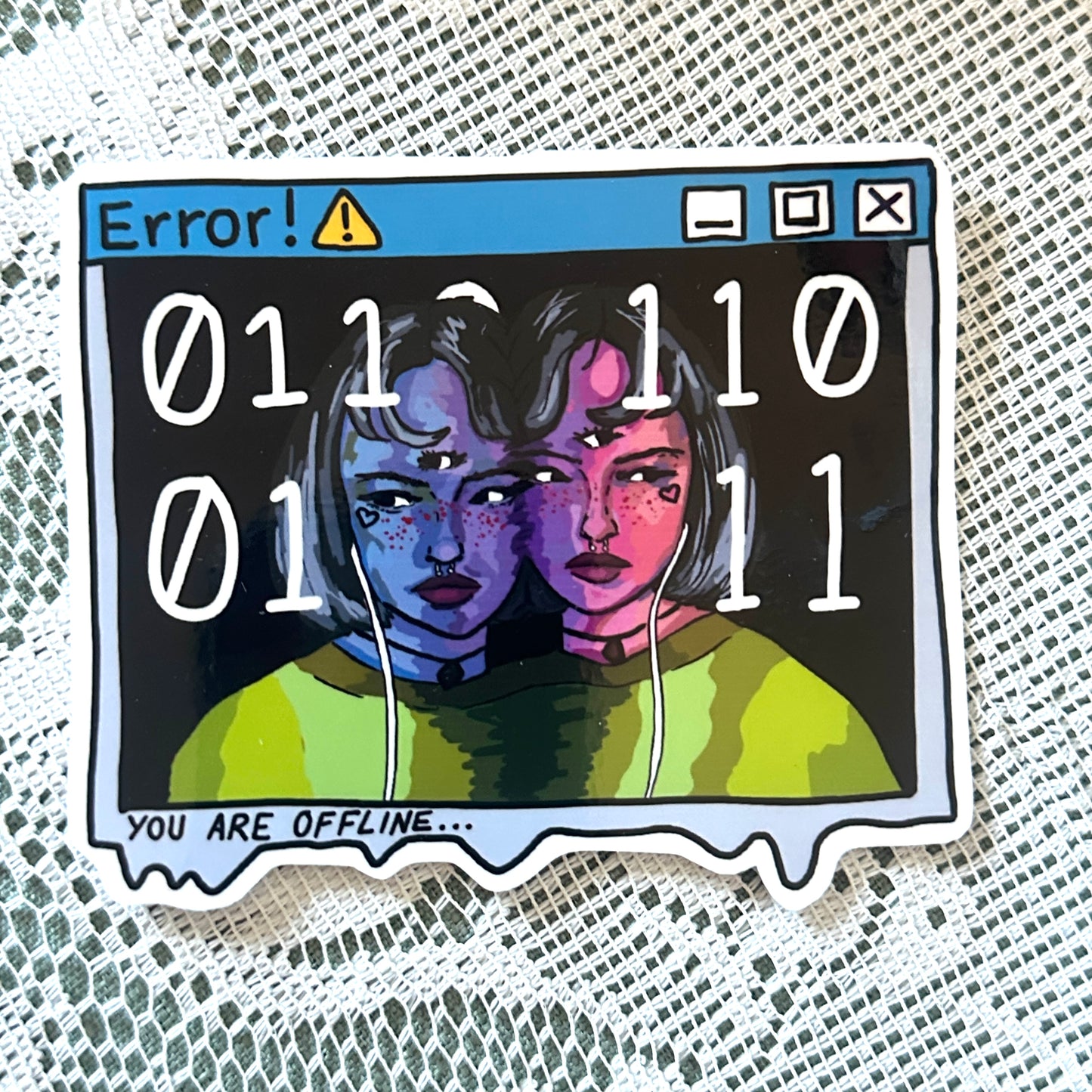 you are offline sticker