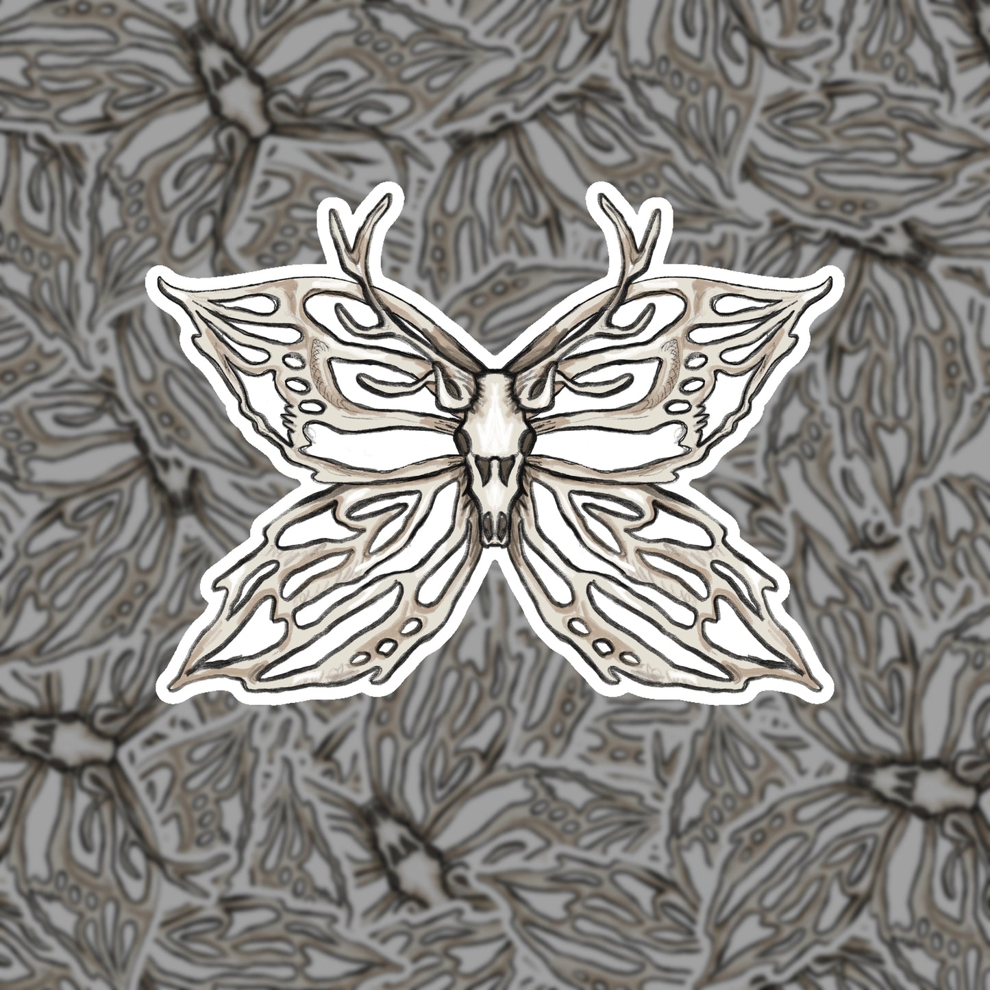 bone moth sticker