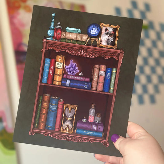 DIGITAL DOWNLOAD - Gale's Bookshelf - Gale Dekarios BG3 Fanart Digital Printable