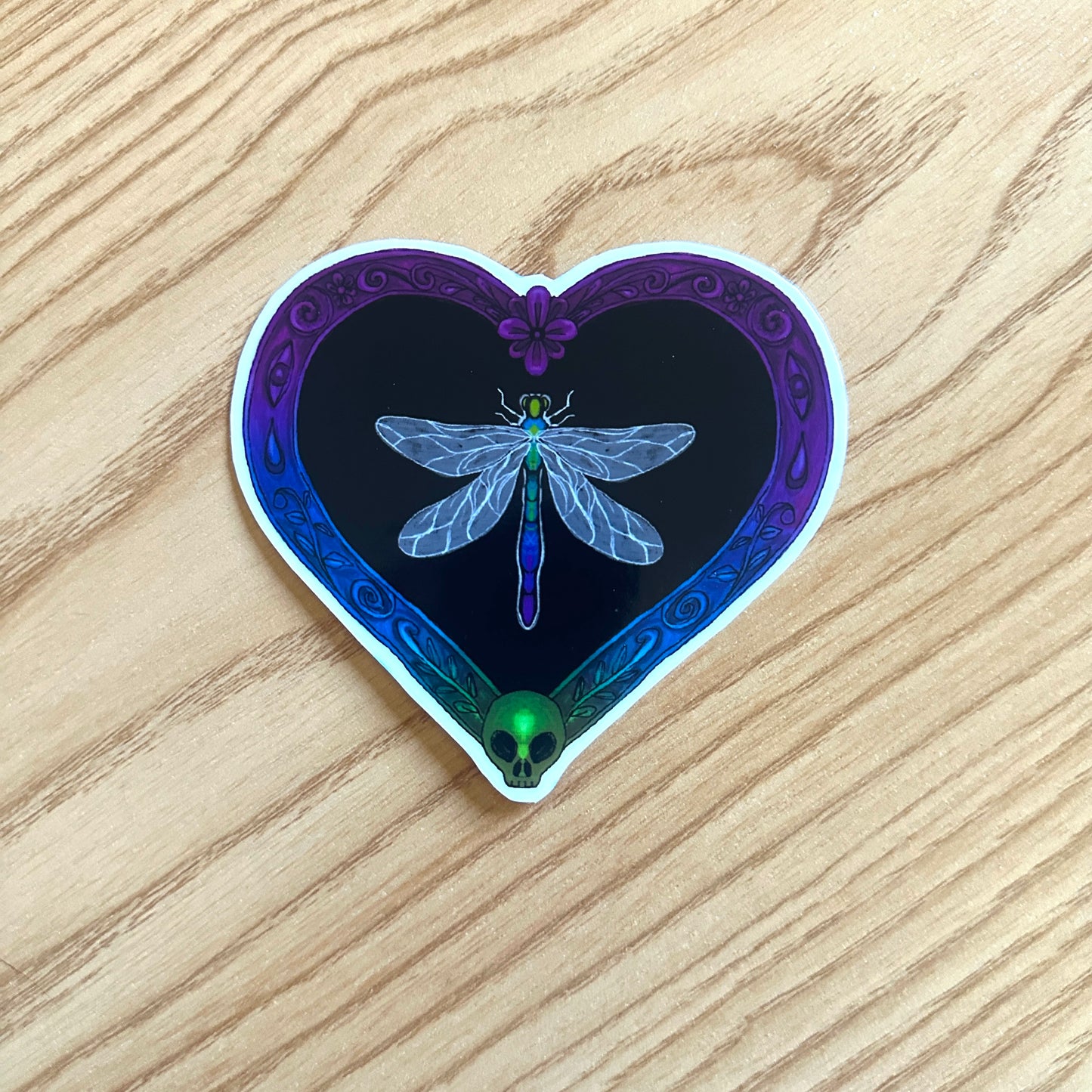 dragonfly specimen sticker