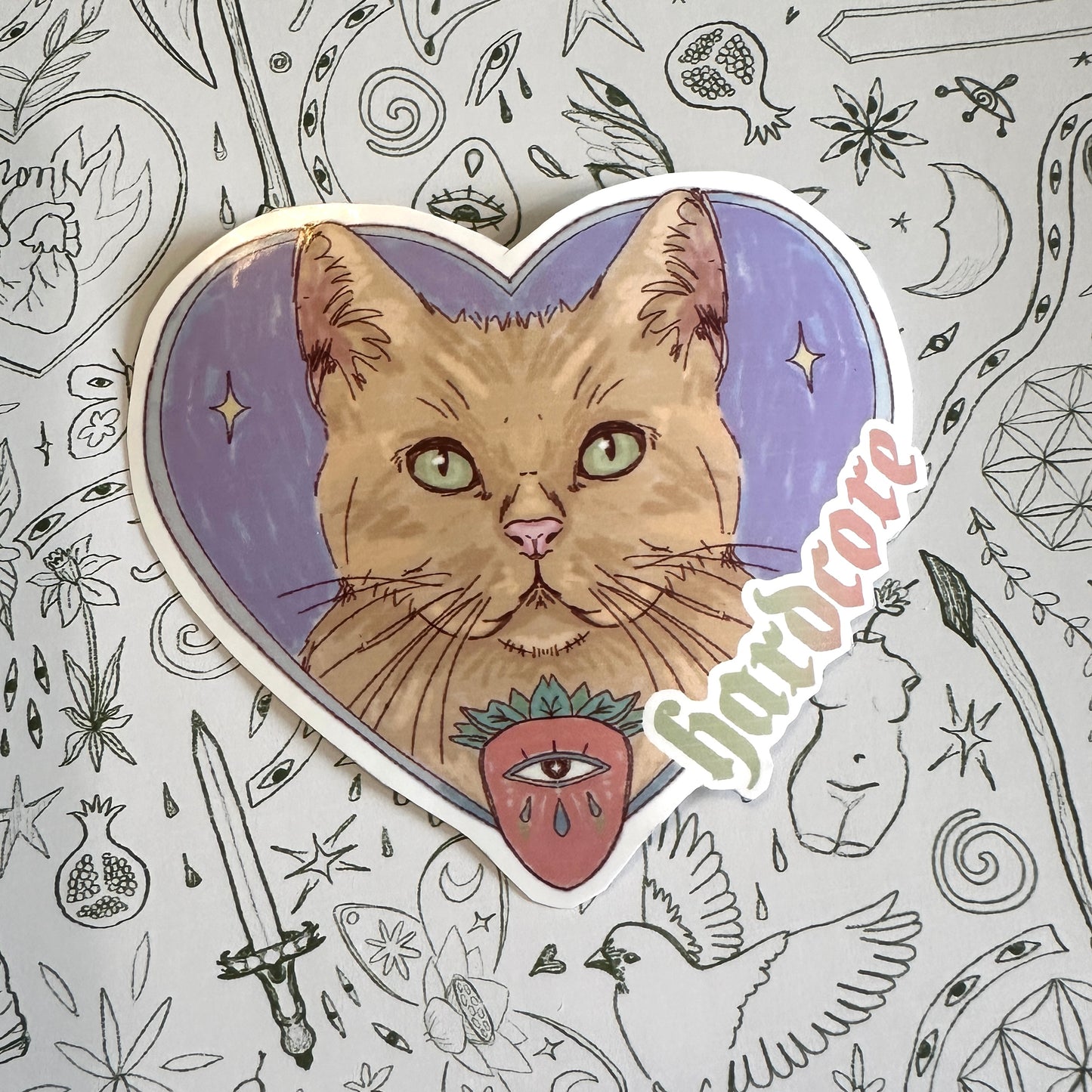 hardcore sticker