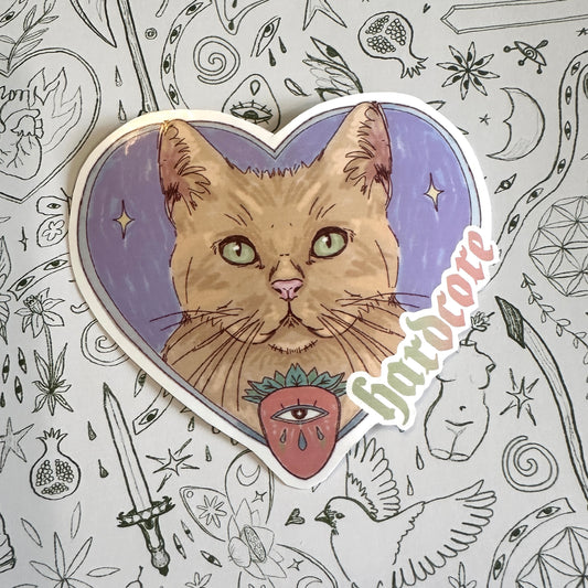 hardcore sticker