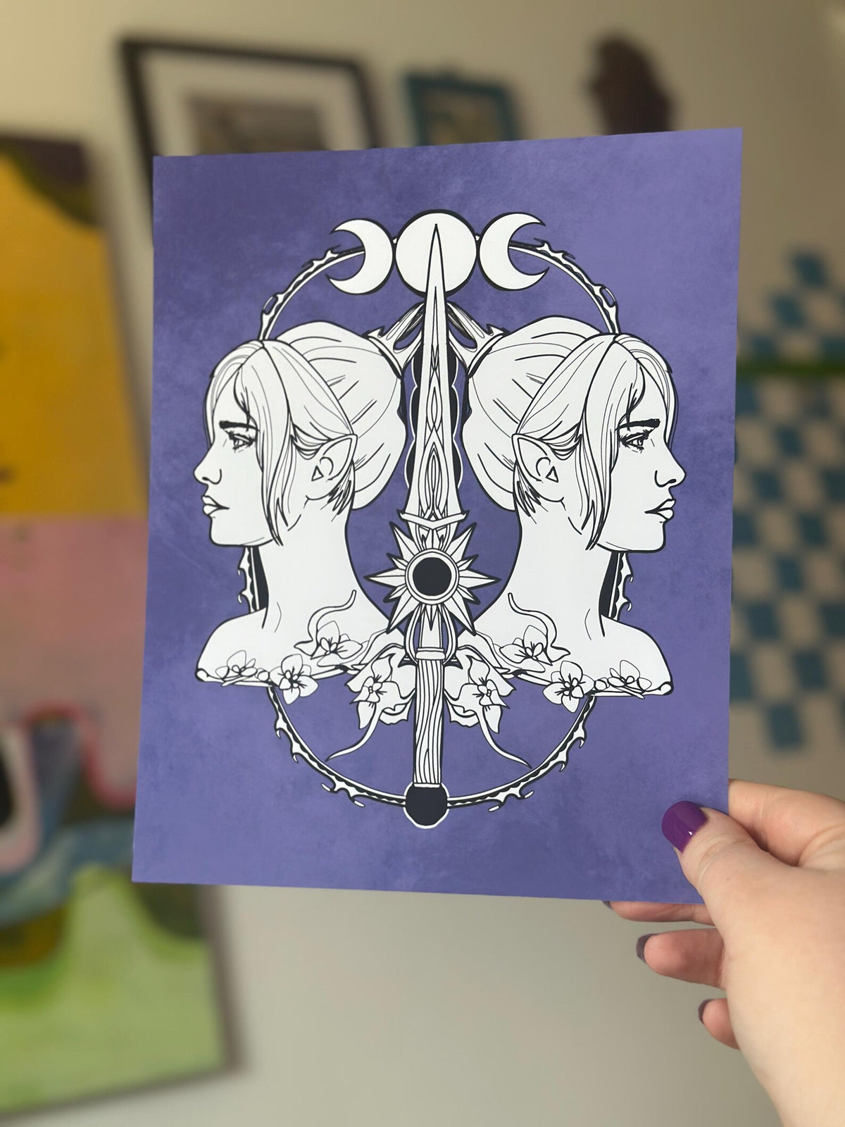 Daughter of Darkness - Baldur's Gate 3 Shadowheart Poster Print BG3