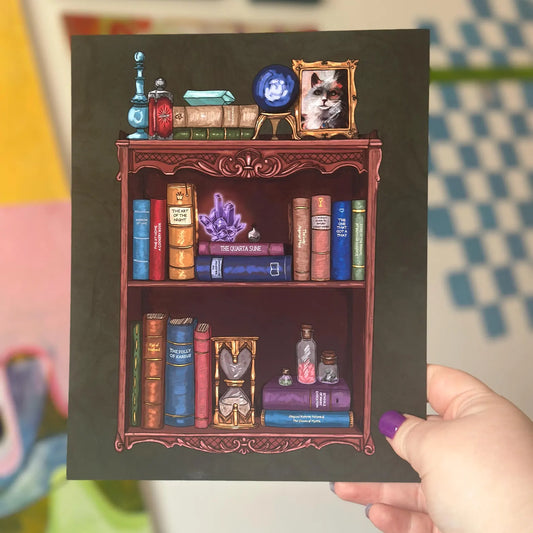 DIGITAL DOWNLOAD - Gale's Bookshelf - Gale Dekarios BG3 Fanart Digital Printable